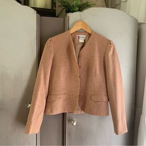 Vintage Wool Button Front Jacket
